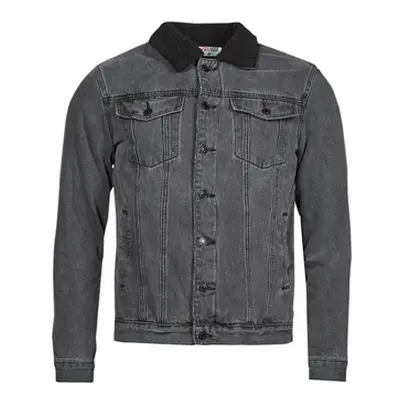 Yurban PETRA men's Denim jacket in Black