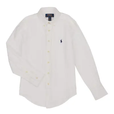 Polo Ralph Lauren CLBDPPC-SHIRTS-SPORT SHIRT girls's Children's Long sleeved Shirt in White