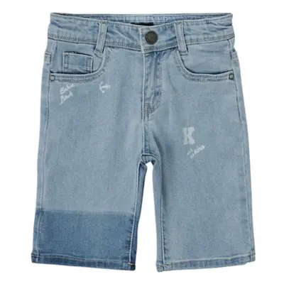 Ikks JOUTAISE boys's Children's shorts in Blue