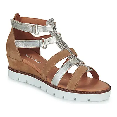 Regard ROME V2 CROSTA TAN women's Sandals in Brown