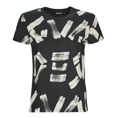 Desigual TS_GLASGOW women's T shirt in Black