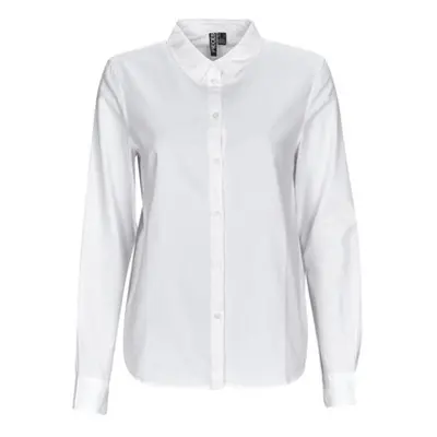 Pieces PCIRENA LS OXFORD SHIRT women's Shirt in White