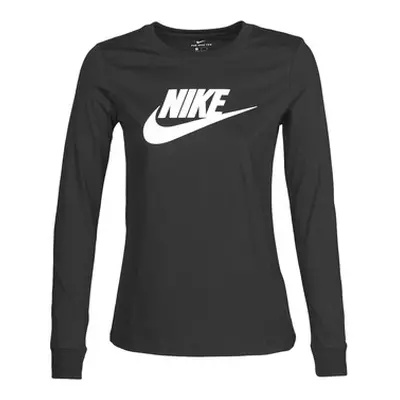 Nike W NSW TEE ESSNTL LS ICON FTR women's in Black