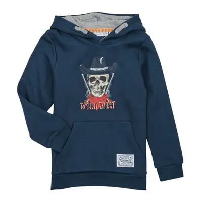 Name it NKMLANDER SWE W HOOD BRU PS boys's Children's sweatshirt in Marine