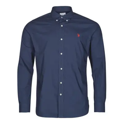 U.S Polo Assn. DIRK men's Long sleeved Shirt in Marine