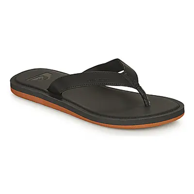 Quiksilver MOLOKAI NUBUCK II men's Flip flops / Sandals (Shoes) in Black