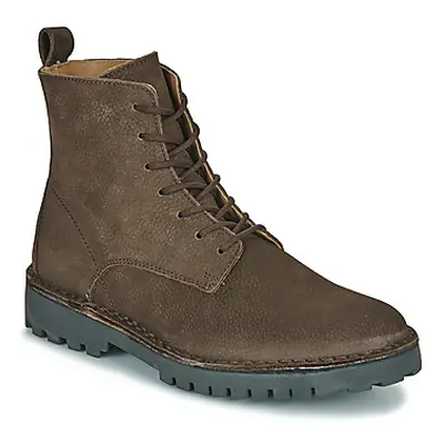 Selected SLHRICKY NUBUCK LACE-UP BOOT B men's Mid Boots in Brown