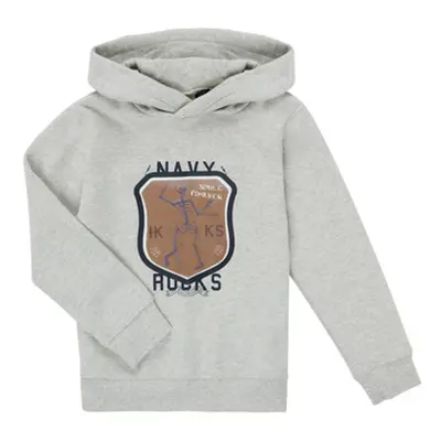 Ikks LAVANDE boys's Children's sweatshirt in Grey