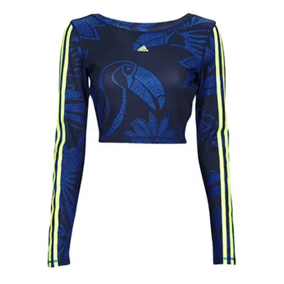 Adidas FARM CROP LS women's Sweatshirt in Blue