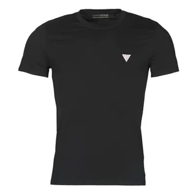 Guess CN SS CORE TEE men's T shirt in Black