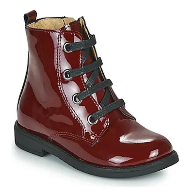 Citrouille et Compagnie HEMANU girls's Children's Mid Boots in Red