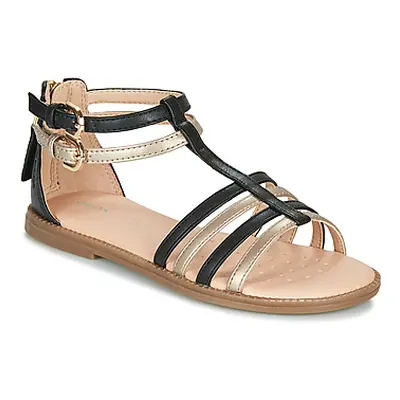 Geox SANDAL KARLY GIRL girls's Children's Sandals in Black