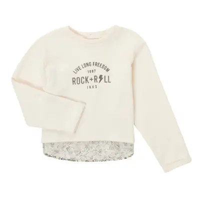 Ikks DOUELE girls's Children's Sweatshirt in White