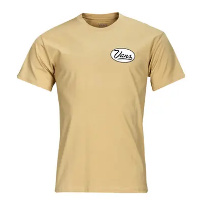 Vans GAS STATION LOGO SS TEE men's T shirt in Beige