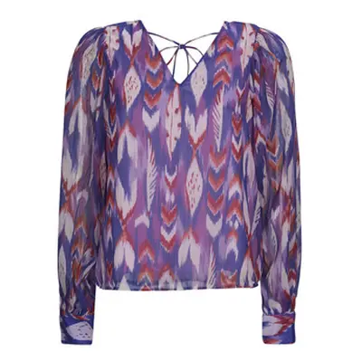 Only ONLPAM LIFE L/S V-NECK TOP PTM women's Blouse in Purple