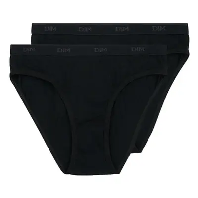 DIM POCKET ECODIM PACK X2 girls's Knickers/panties in Black