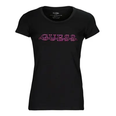 Guess SS RN DAVINA TEE women's T shirt in Black