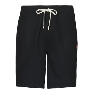 Polo Ralph Lauren SHORT MOLTONE EN COTON LOGO PONY PLAYER men's Shorts in Black