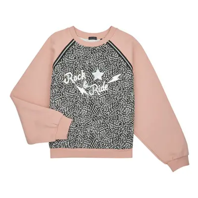 Ikks XW15032 girls's Children's Sweatshirt in Pink