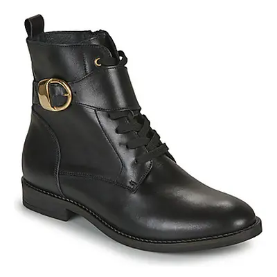 Myma 7015MY01-CUIR-NOIR women's Mid Boots in Black