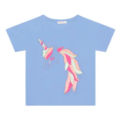 Billieblush U15B47-798 girls's Children's T shirt in Blue