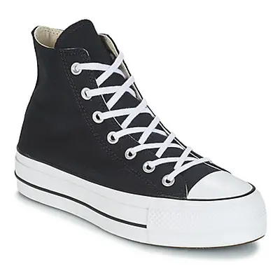 Converse CHUCK TAYLOR ALL STAR LIFT CANVAS HI women's Shoes (High-top Trainers) in Black