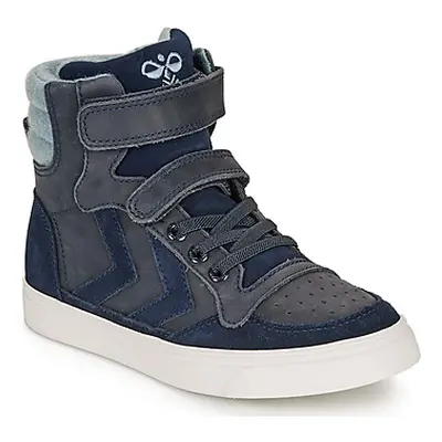 Hummel STADIL WINTER HIGH JR boys's Children's Shoes (High-top Trainers) in Blue