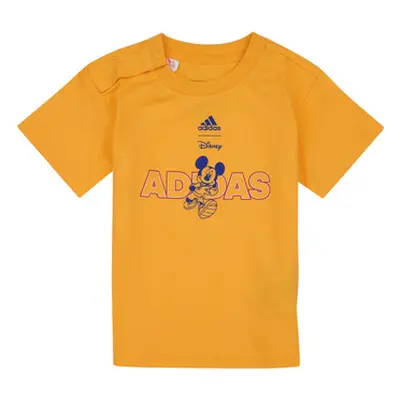 Adidas DY MM T girls's Children's T shirt in Yellow