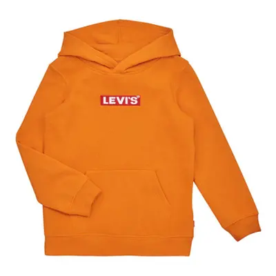 Levis LVN BOXTAB PULLOVER HOODIE boys's Children's sweatshirt in Orange