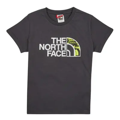 The North Face Boys S/S Easy Tee boys's Children's T shirt in Black