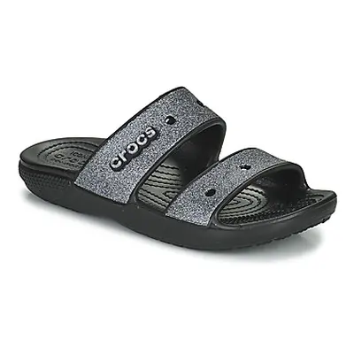 Crocs CLASSIC CROC GLITTER II SANDAL women's Mules / Casual Shoes in Black