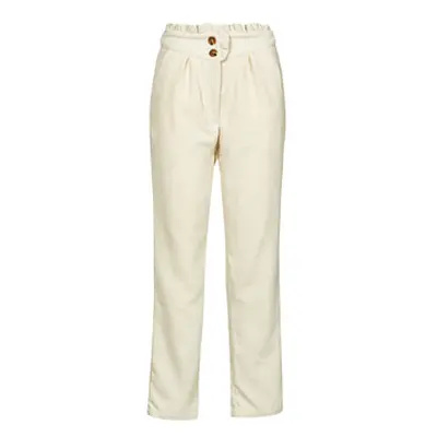 Betty London MARALTINE women's Trousers in Beige