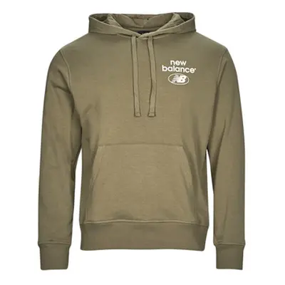 New Balance Essentials French Terry Hoodie men's Sweatshirt in Kaki