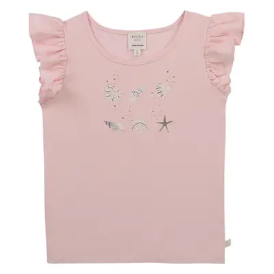 Carrément Beau Y15378-44L girls's Children's T shirt in Pink