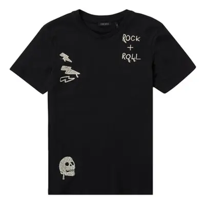 Ikks FEALOR boys's Children's T shirt in Black