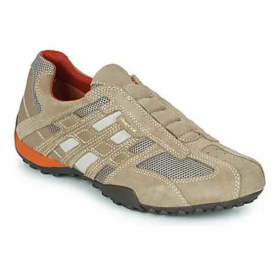 Geox SNAKE men's Shoes (Trainers) in Beige