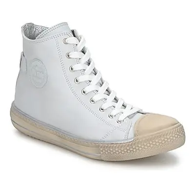 Hip LOUGO girls's Children's Shoes (High-top Trainers) in White