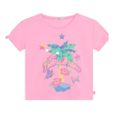 Billieblush U15B14-462 girls's Children's T shirt in Pink