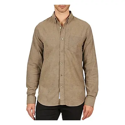 Kulte CHEMISE CLAY 101799 BEIGE men's Long sleeved Shirt in Beige