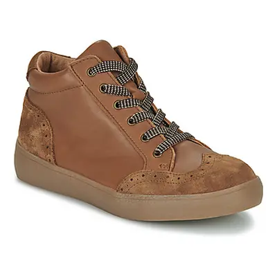 Little Mary DOUCEUR boys's Children's Shoes (High-top Trainers) in Brown