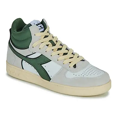 Diadora MAGIC BASKET DEMI CUT SUEDE LEATHER men's Shoes (High-top Trainers) in White