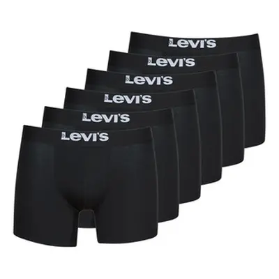 Levis SOLID BASIC BRIEF PACK X6 men's Boxer shorts in Black