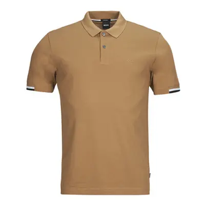 BOSS PARLAY 147 men's Polo shirt in Brown