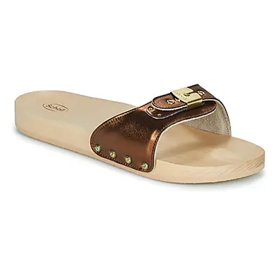 Scholl PESCURA FLAT women's Mules / Casual Shoes in Gold