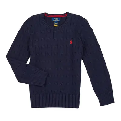 Polo Ralph Lauren LS CABLE CN-TOPS-SWEATER boys's Children's sweater in Marine