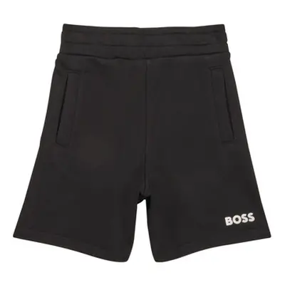 BOSS J24816-09B-J boys's Children's shorts in Black