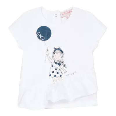 Lili Gaufrette NALIOS girls's Children's T shirt in White