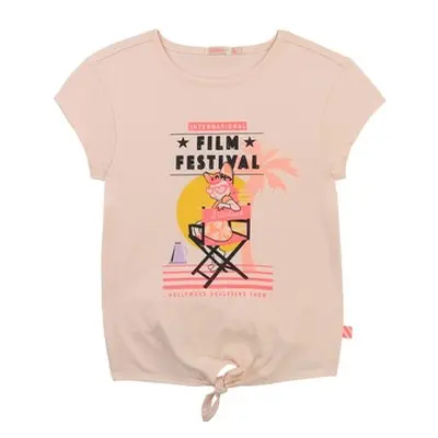 Billieblush U15852-44F girls's Children's T shirt in Pink