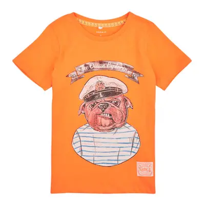 Name it NKMTOLE SS TOP PS boys's Children's T shirt in Orange