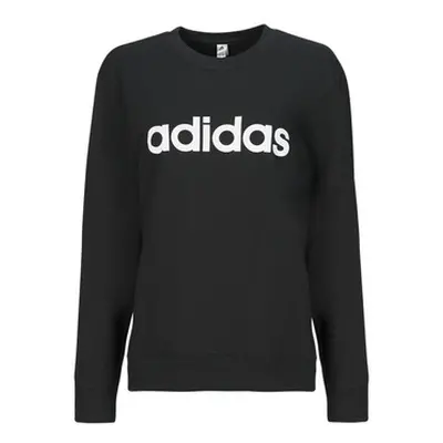 Adidas W LIN FT SWT women's Sweatshirt in Black